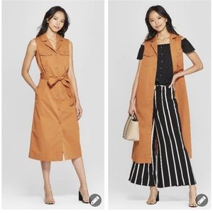 NWT Sleeveless Button Down Dress